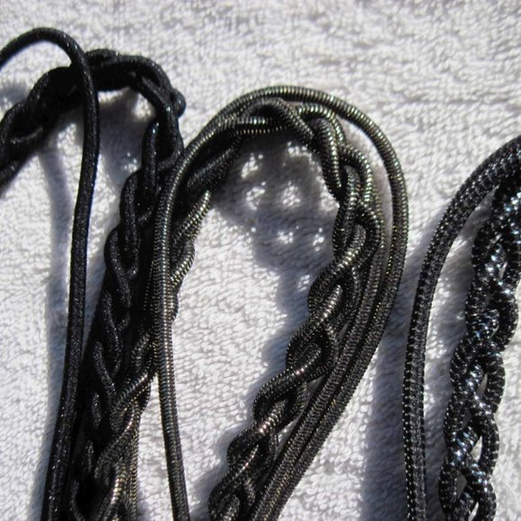 1 Goody 3 Braided Side Strands Hair Head Band Shiny Headwrap Braid Tinsel Mylar - Picture 3 of 14